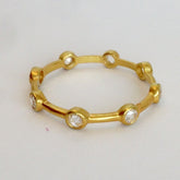 Rose cut diamond eternity  ring - abigailheche